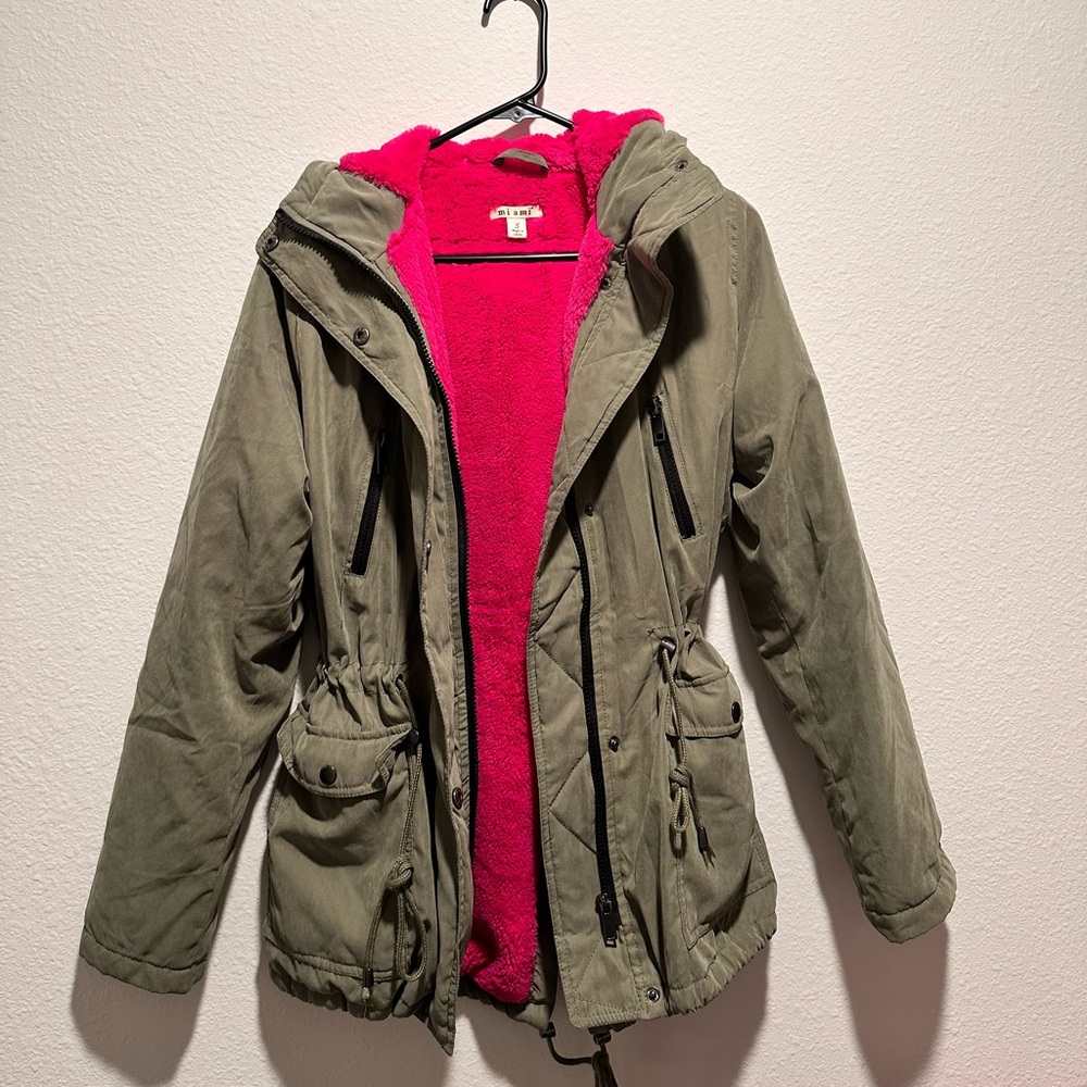 Green Jacket With Hood